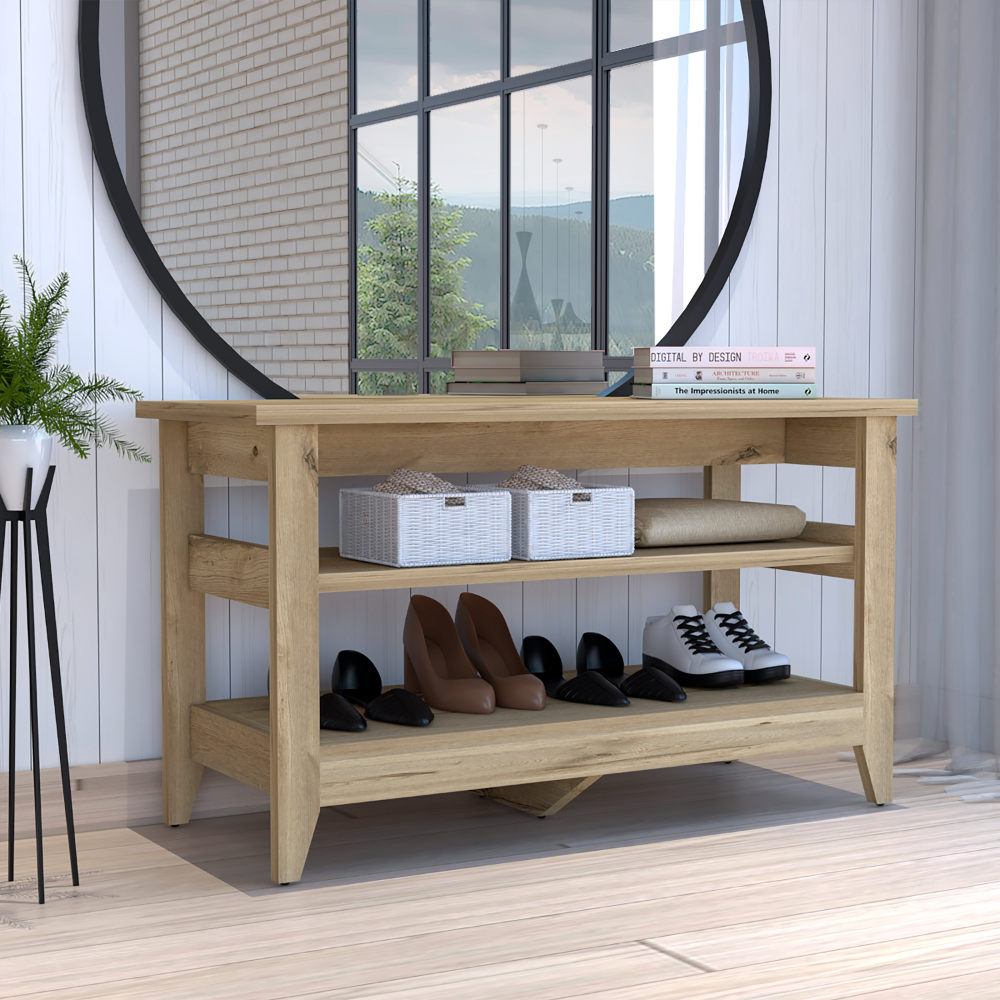 Light oak shoe 2025 storage