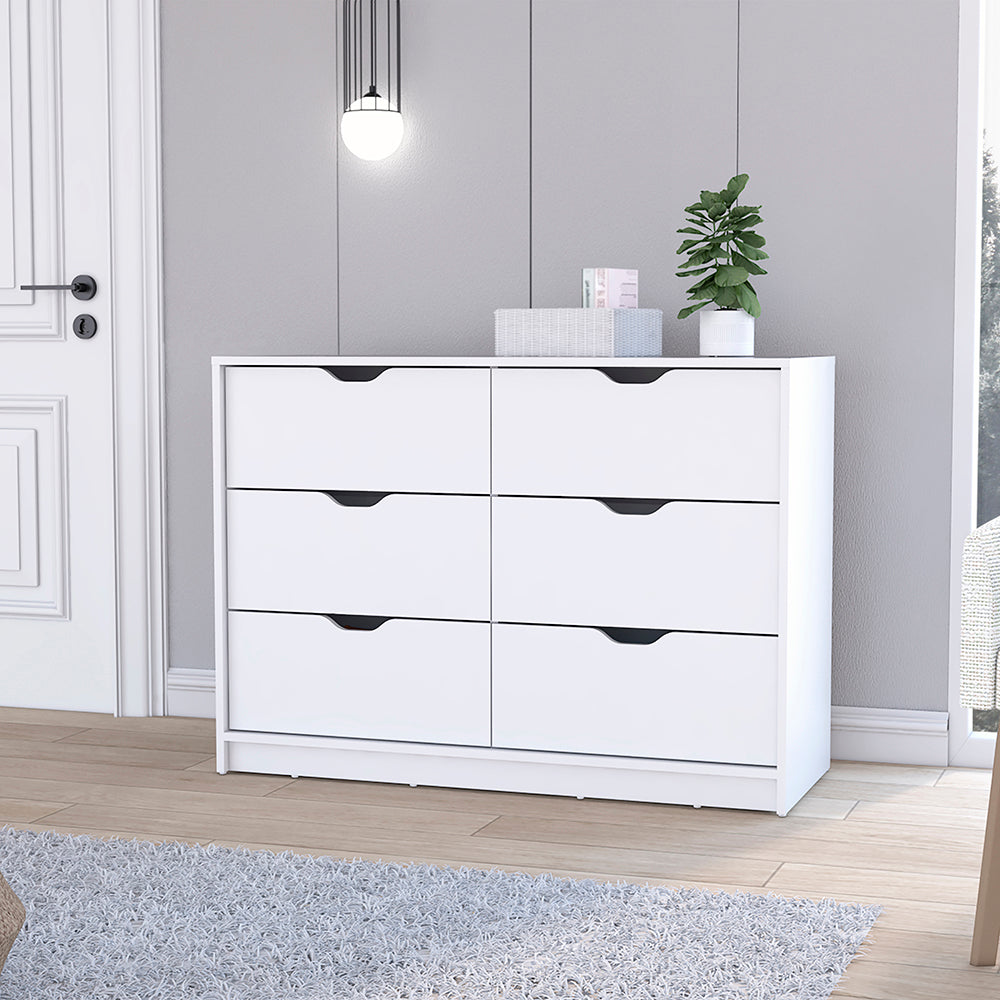Dresser Curio, Four Drawes -White Dresser Curio, Four Drawes -White