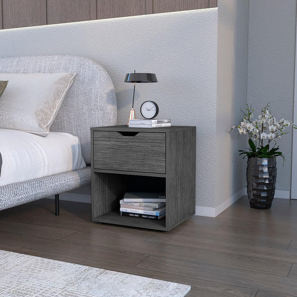 Nightstand Altheimer, Living Room, Light Gray