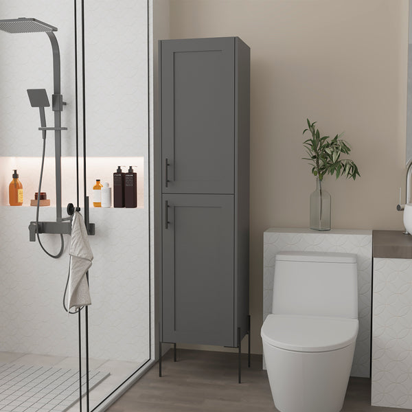 Linen Cabinet Hopewell, Bathroom, Matt Gray