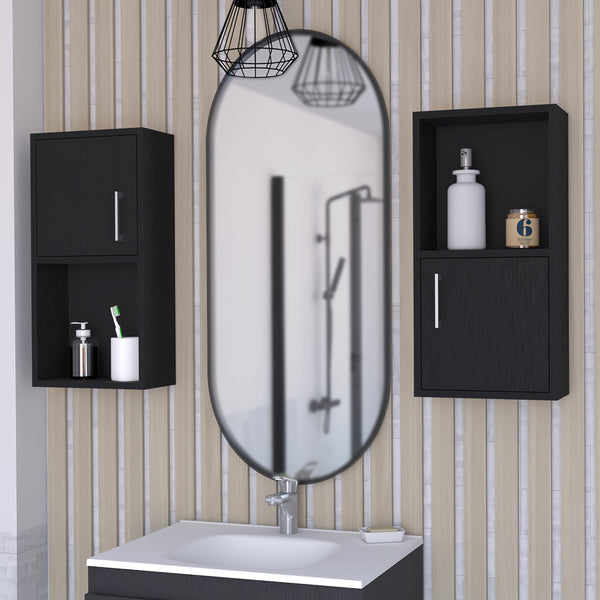 Medicine Cabinet Florence, Bathroom, Black