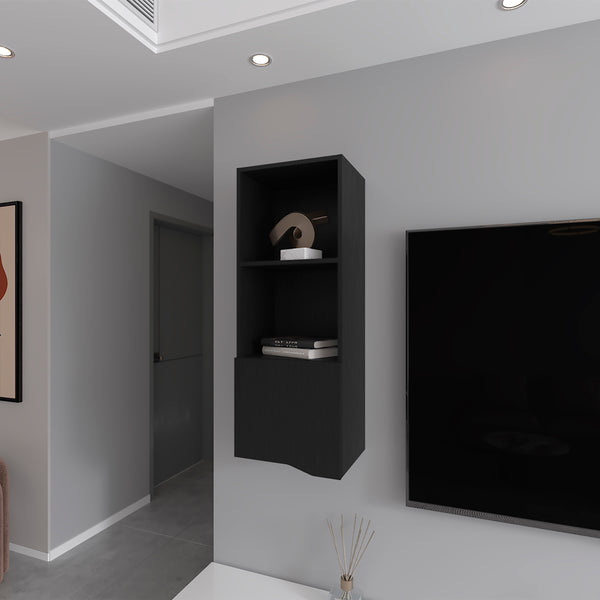 Wall Cabinet Hopewell, Living Room, Black